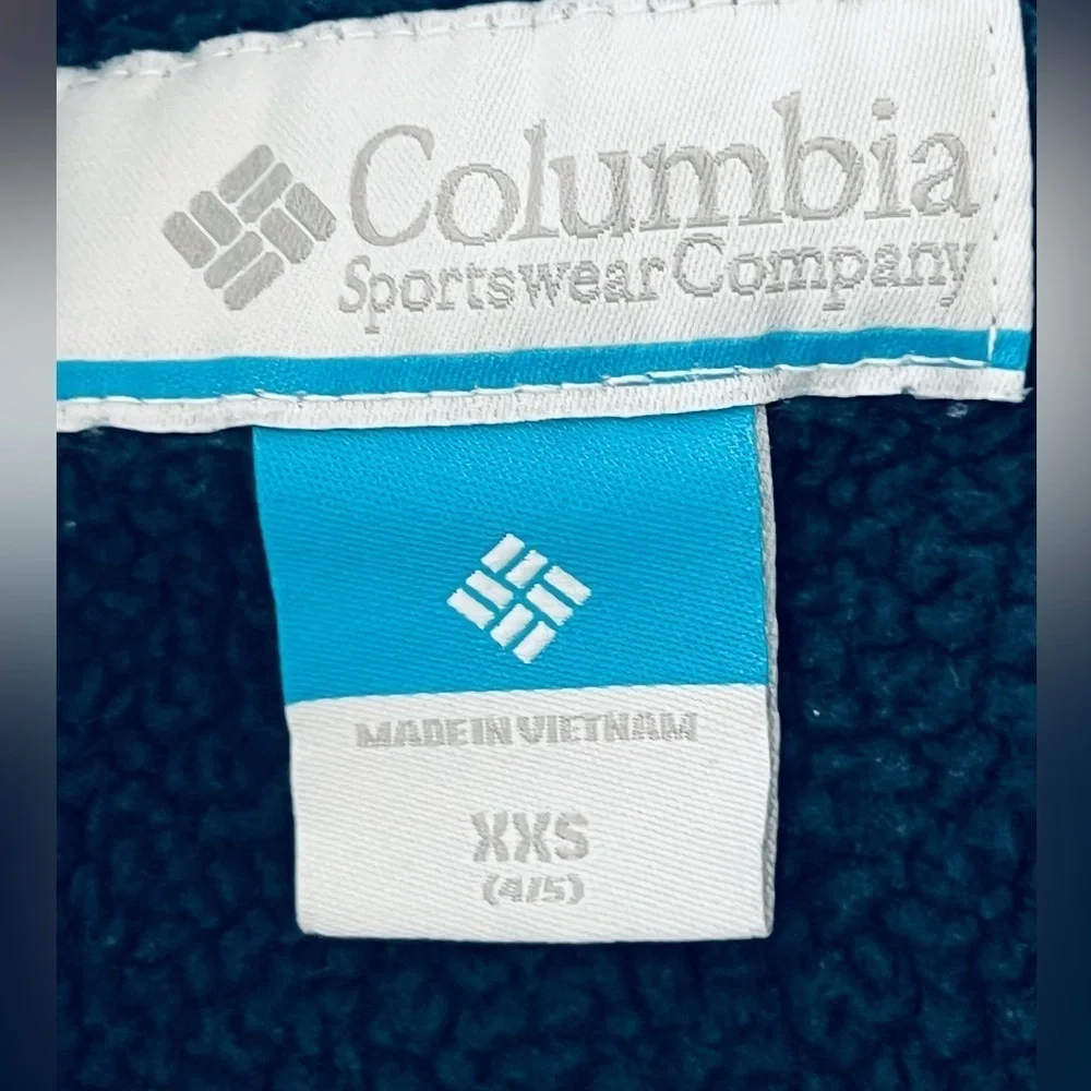 Columbia kids Rugged Ridge II Sherpa-Lined Jacket kids size 4/5 XXS blue